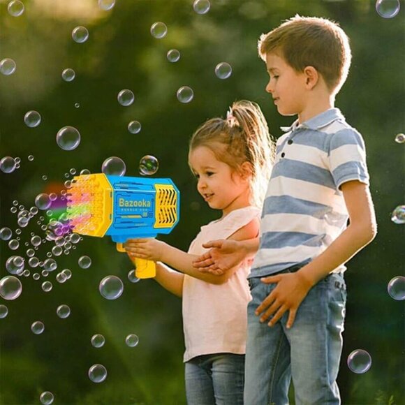 69 Hole Bazooka Bubble Gun Machine/Blue Color - Picture 6 of 7